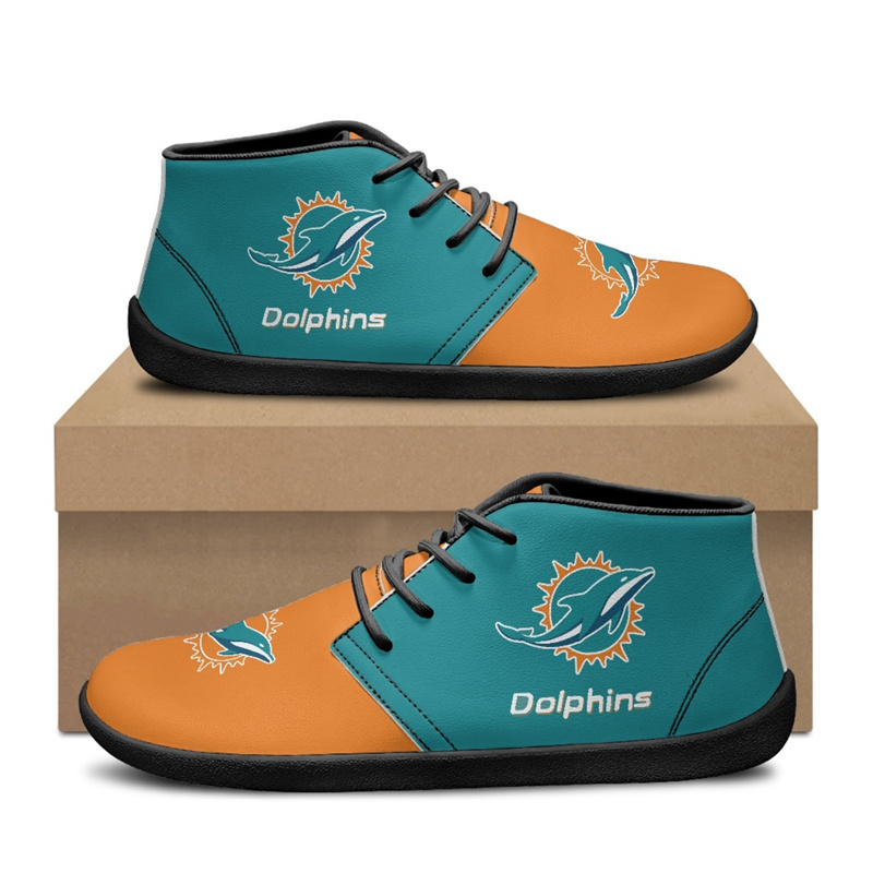 Women's Miami Dolphins Low Top Sneakers/Shoes 001(Pls check description for details)